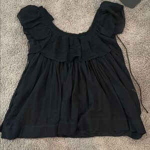 Free People Elegant Black Women's Mini Dress